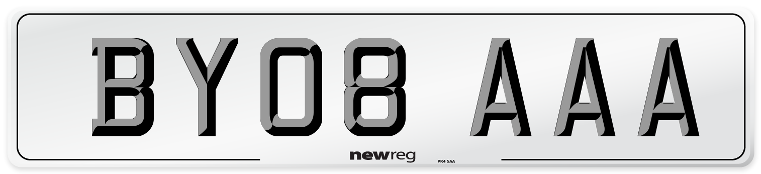 BY08 AAA Number Plate from New Reg